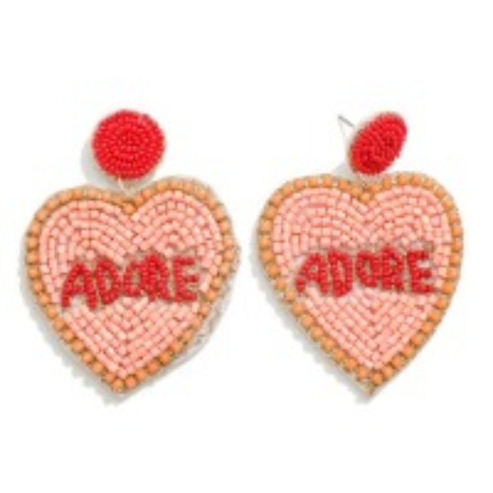 NWT Pink and red ADORE post earrings